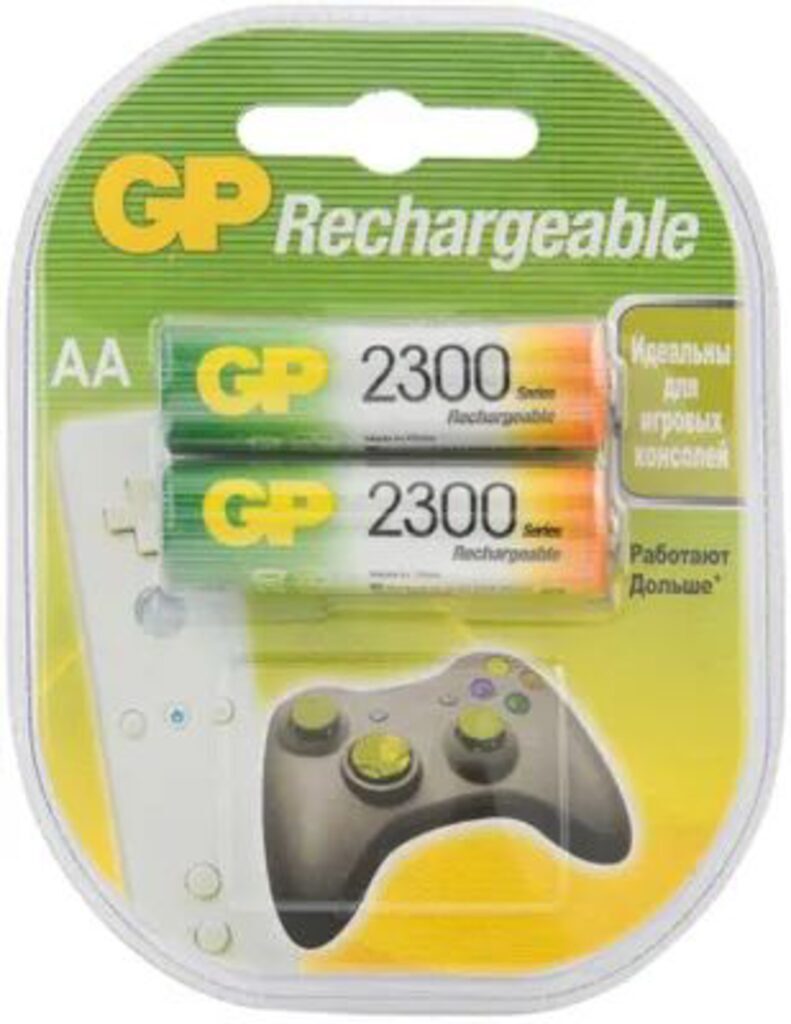 Аккумулятор GP R-06 (АА) GP Rechargeable 2300mAh, блистер, цена за 1 шт