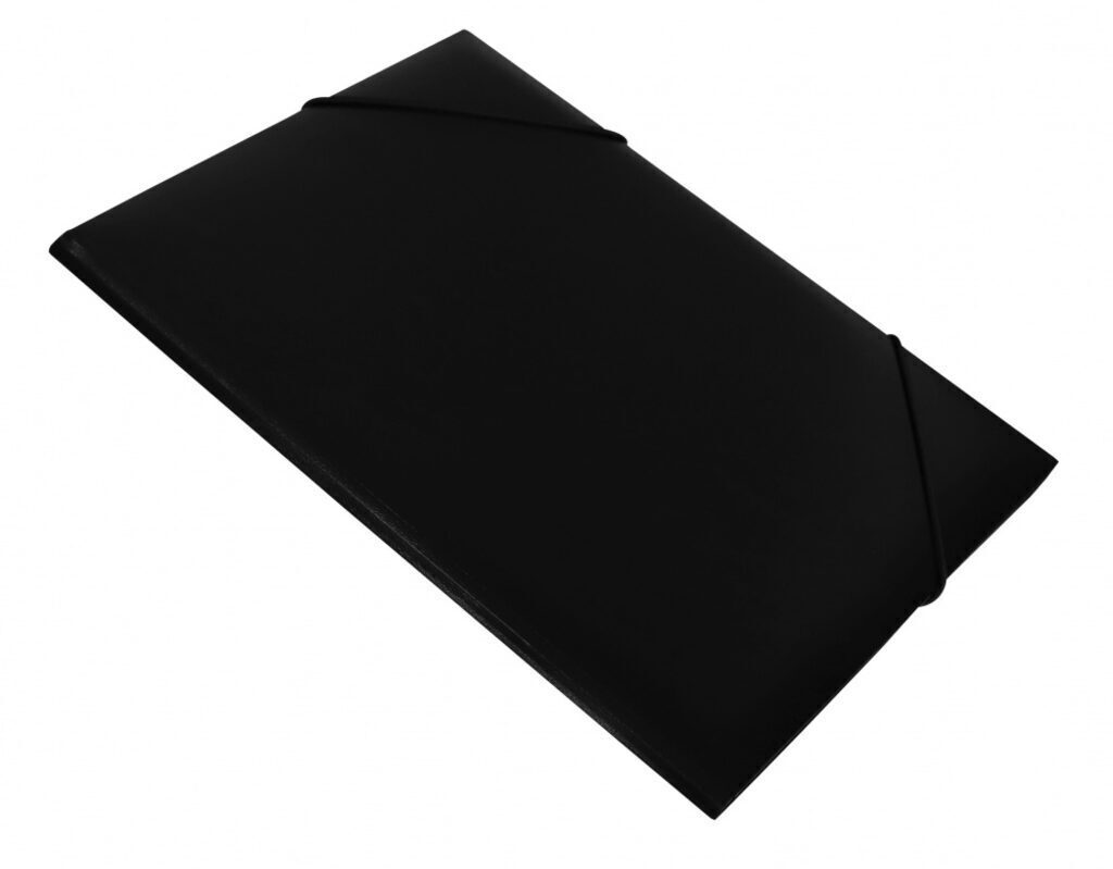 Папка на резинке А4 0,5мм черная