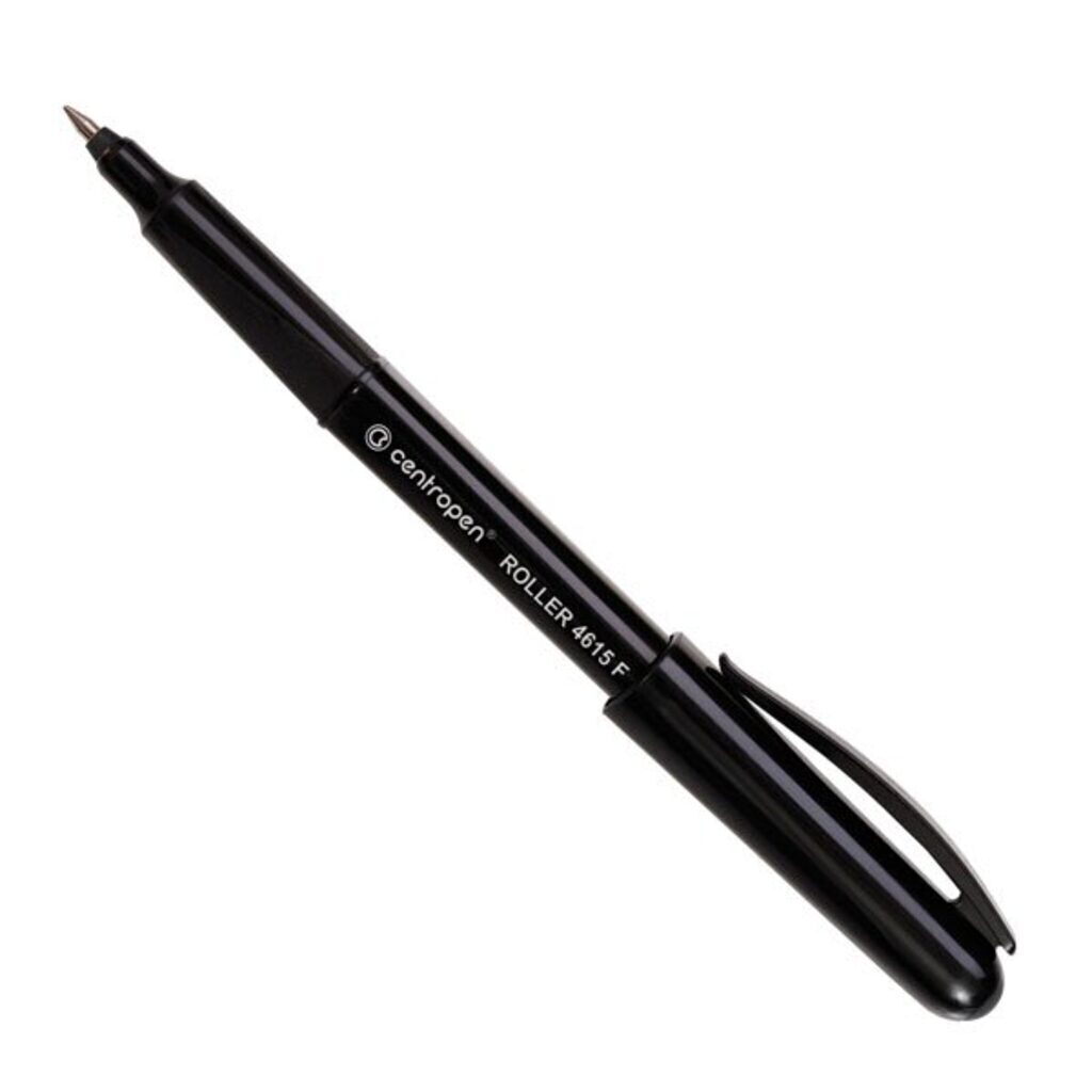 Ручка роллер Centropen трёхгранная 0,3мм черная
