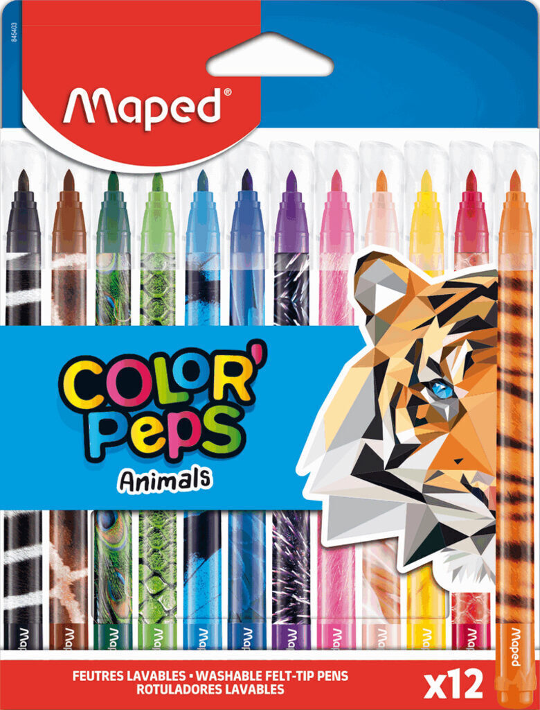 Карандаши цвет. 24цв  Maped Color Pulse пластиковые