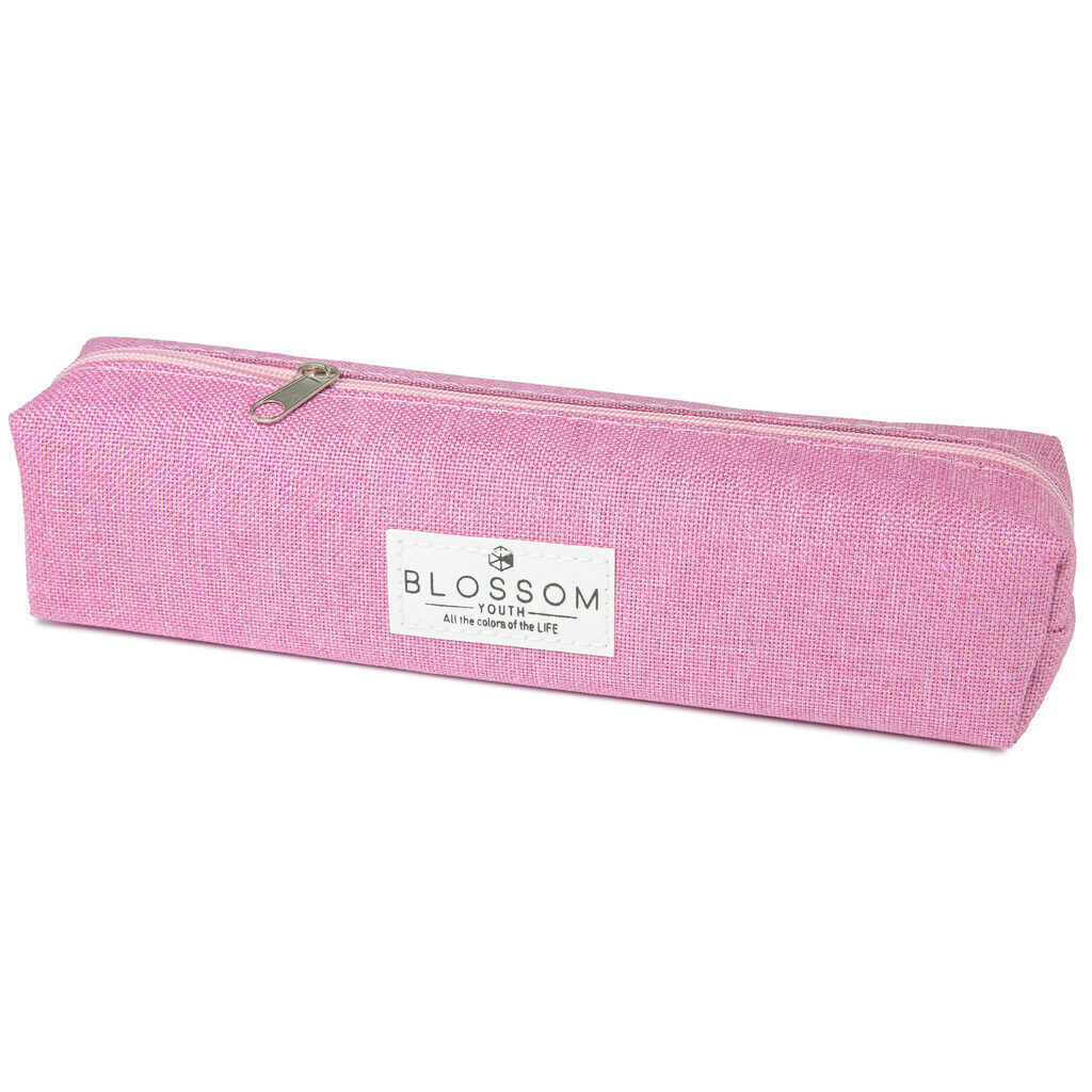 Пенал-косметичка (200*50*50) молния, ткань, "Нежность" розовый