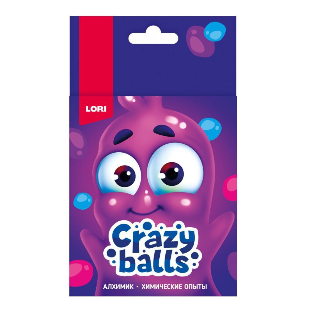 Набор для опытов Crazy Balls "Розовый, голубой и фиолетовый шарики" 5+