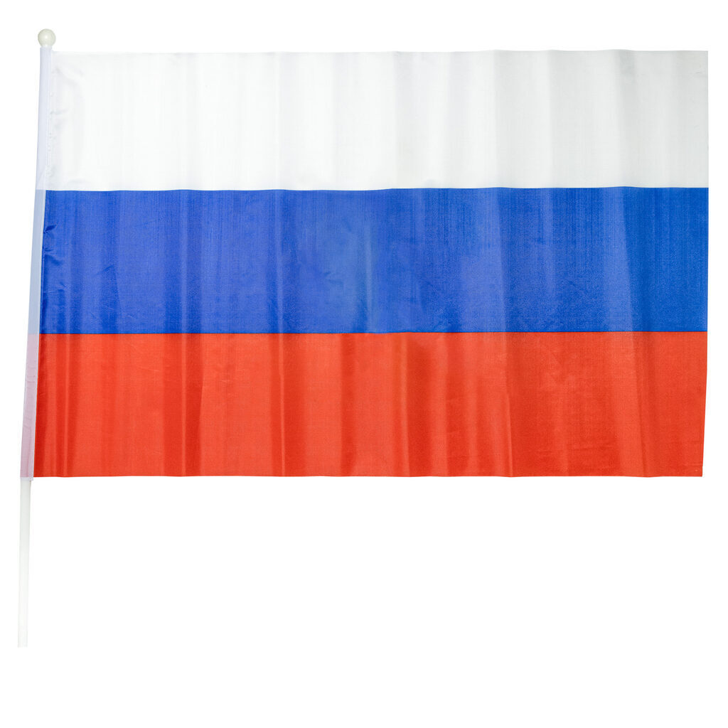 Флаг "РОССИЯ" 60*90см, с палочкой