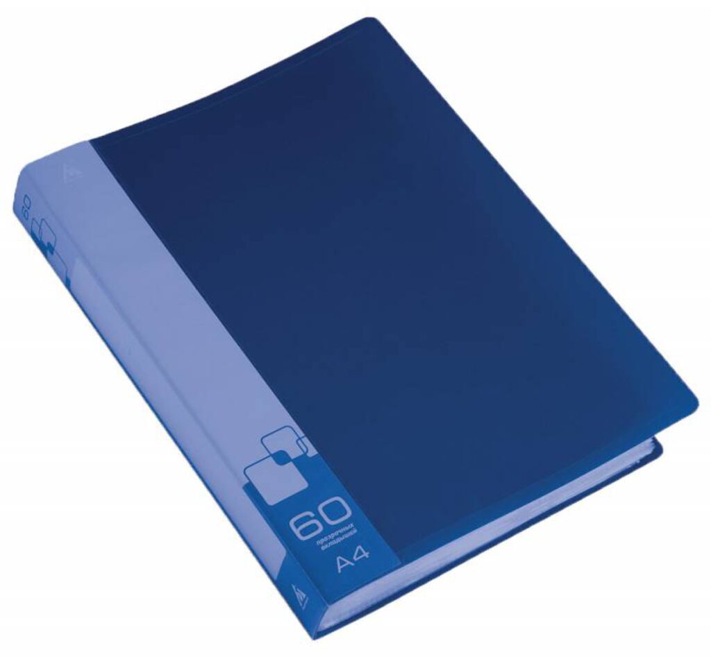 Папка файл А4  60лист 0.70мм синяя