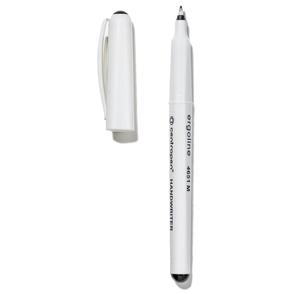 Ручка капиллярная Centropen трёхгранная 0,5мм черная