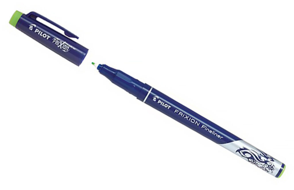 Ручка линер "FRIXION" пиши-стирай светло-зеленый 0,45мм