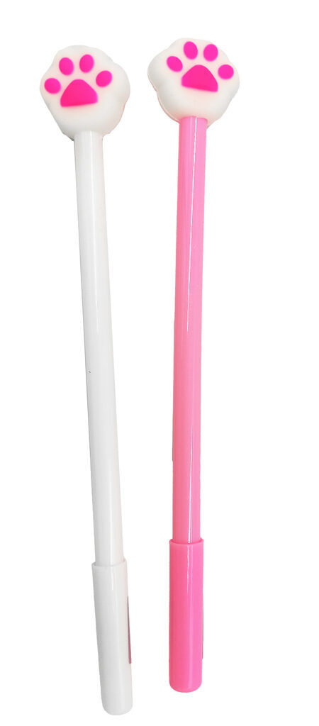 Ручка гелевая "Лапки розовые" синяя, 0,5мм