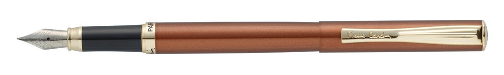 Ручка подарочная перьевая PIERRE CARDIN ECO, корпус бронза, позолото, тонкий (F), 0,6-0,65 мм