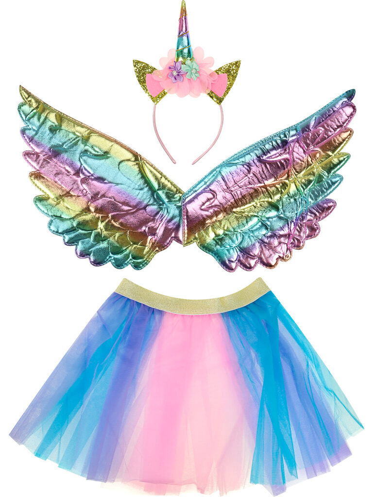 Карнавальный костюм "Принцесса единорогов" юбка,крылья, ободок