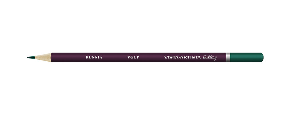 Карандаш цветной художественный  VISTA-ARTISTA  "Gallery" 621 Кобальтовый зеленый темный