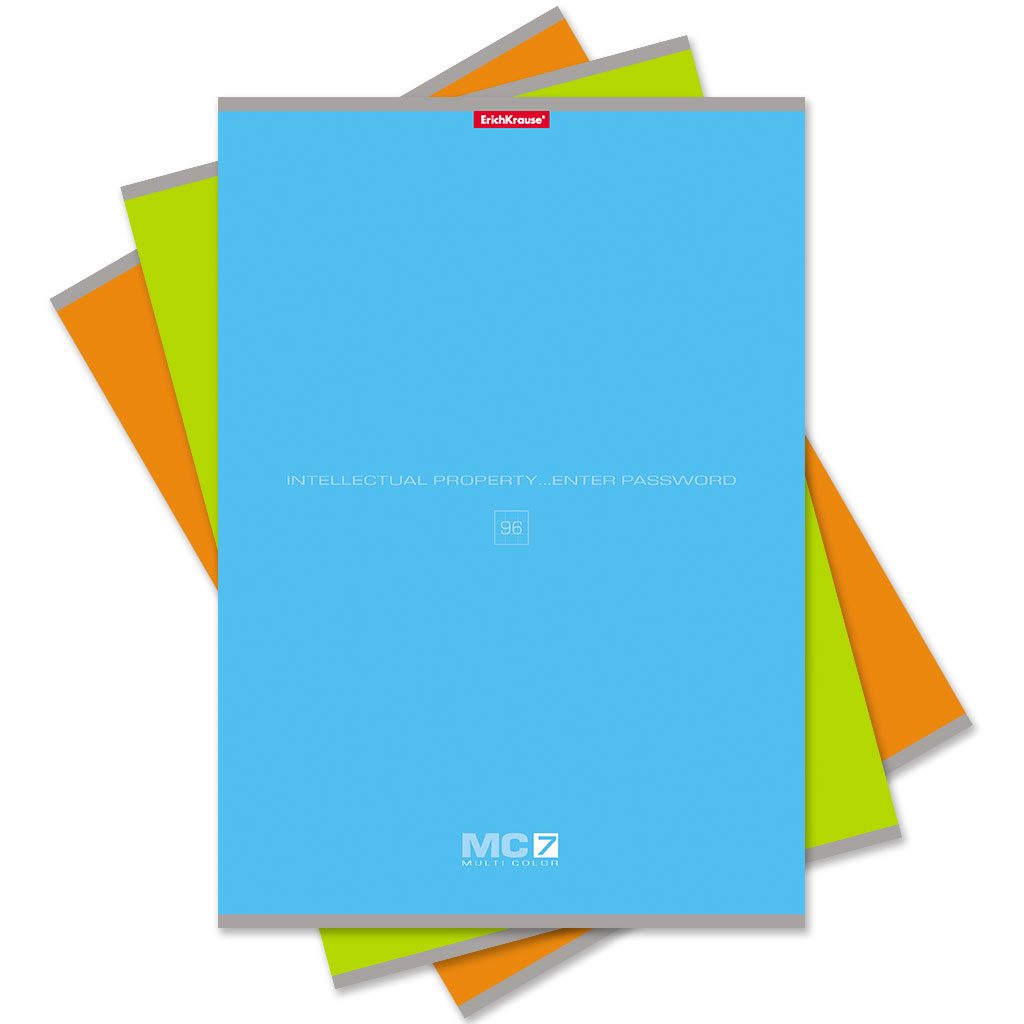 Тетрадь общая ученическая ErichKrause MC-7, А4, 96 листов, клетка-MIX-PACK