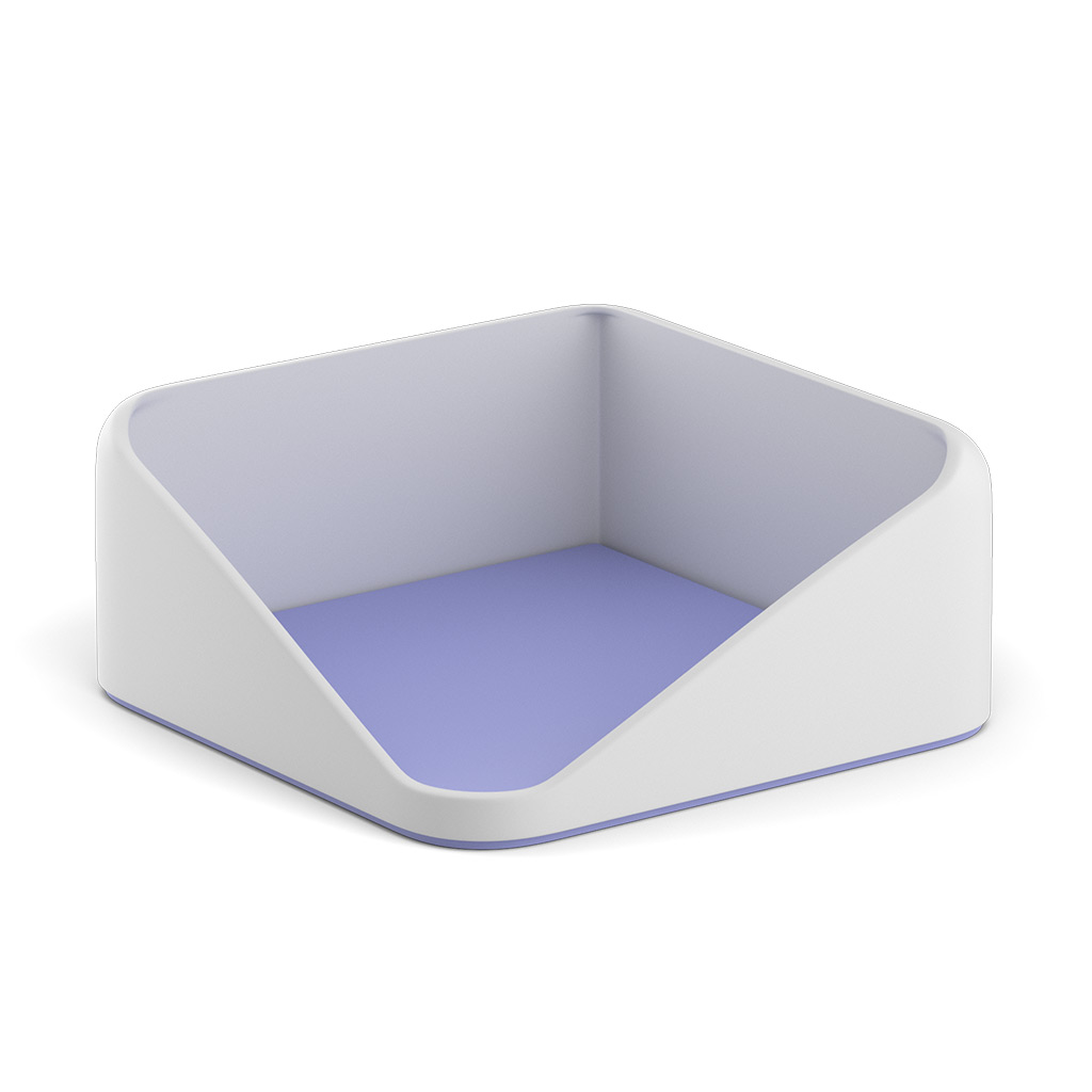 Подставка для бумажного блока пластиковая ErichKrause Forte, Pastel, белый с фиолетовым