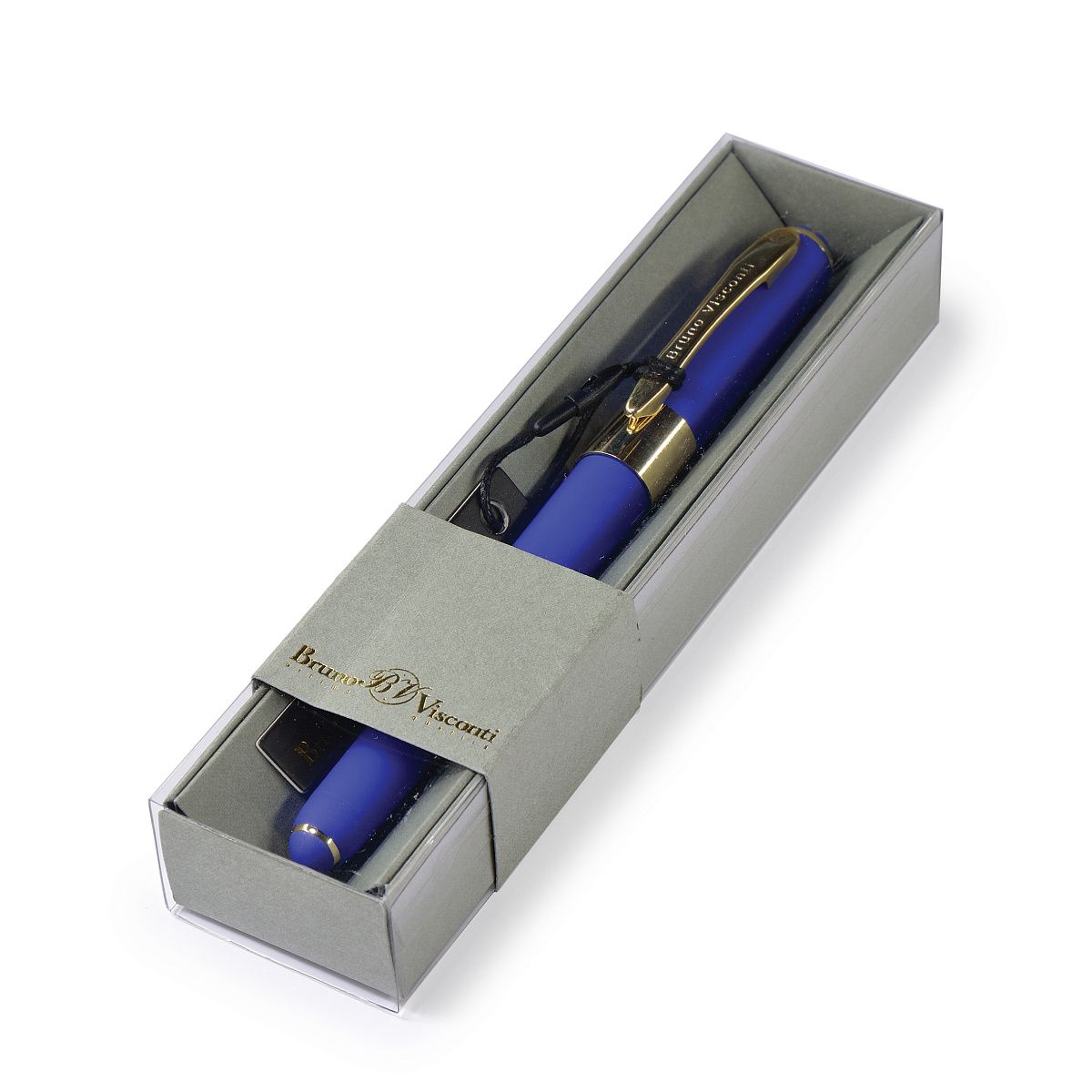 Ручка в футляре "Monaco. Синий" шарик., 0,5мм, пластик/металл., синие чернила