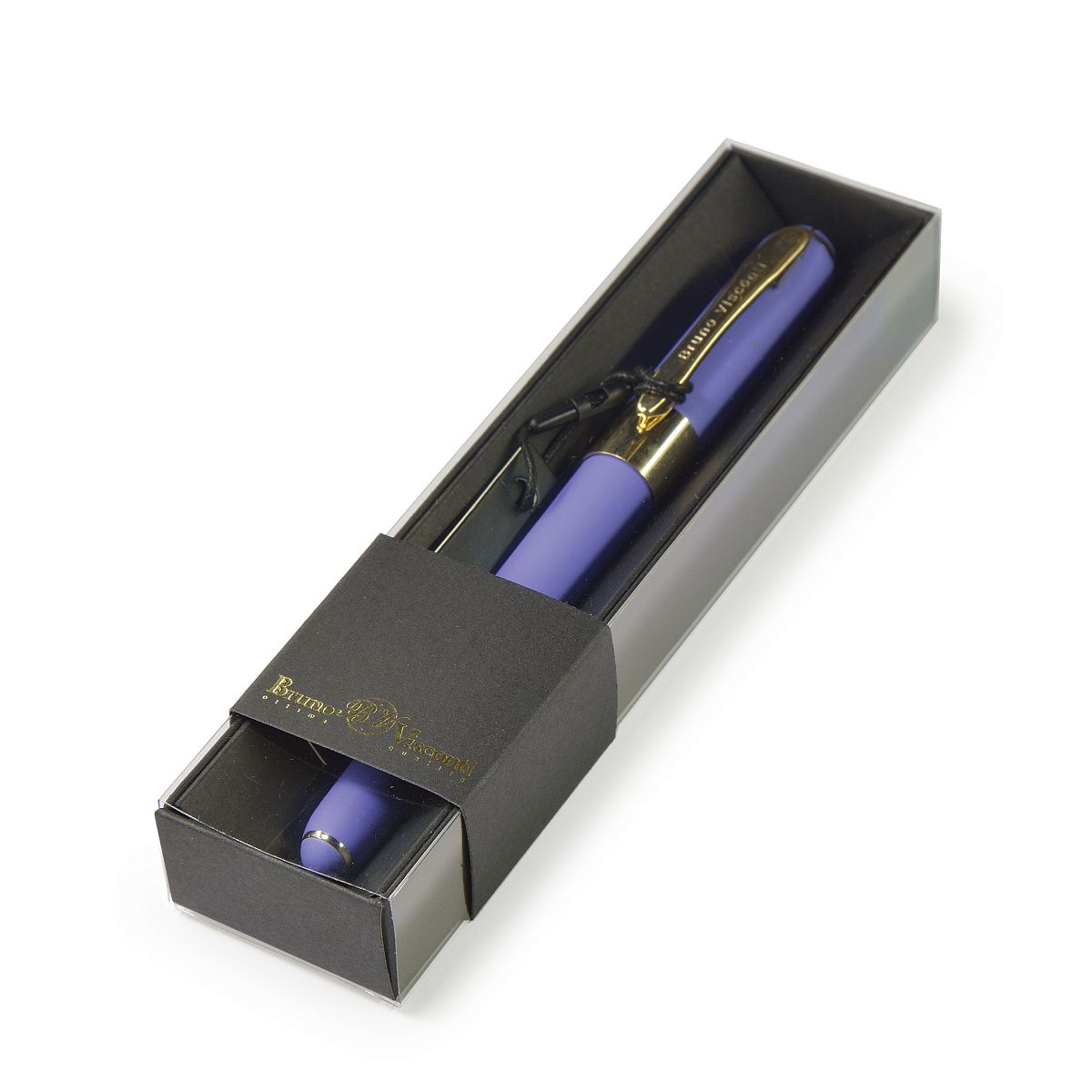 Ручка в футляре "Monaco. Лиловый" шарик., 0,5мм, пластик/металл., синие чернила
