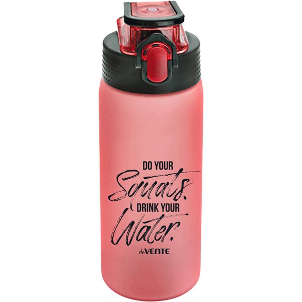 Бутылка для воды 550мл "Drink Up" 20,2x6,8x6,8 см, пластиковая, матовая розовая