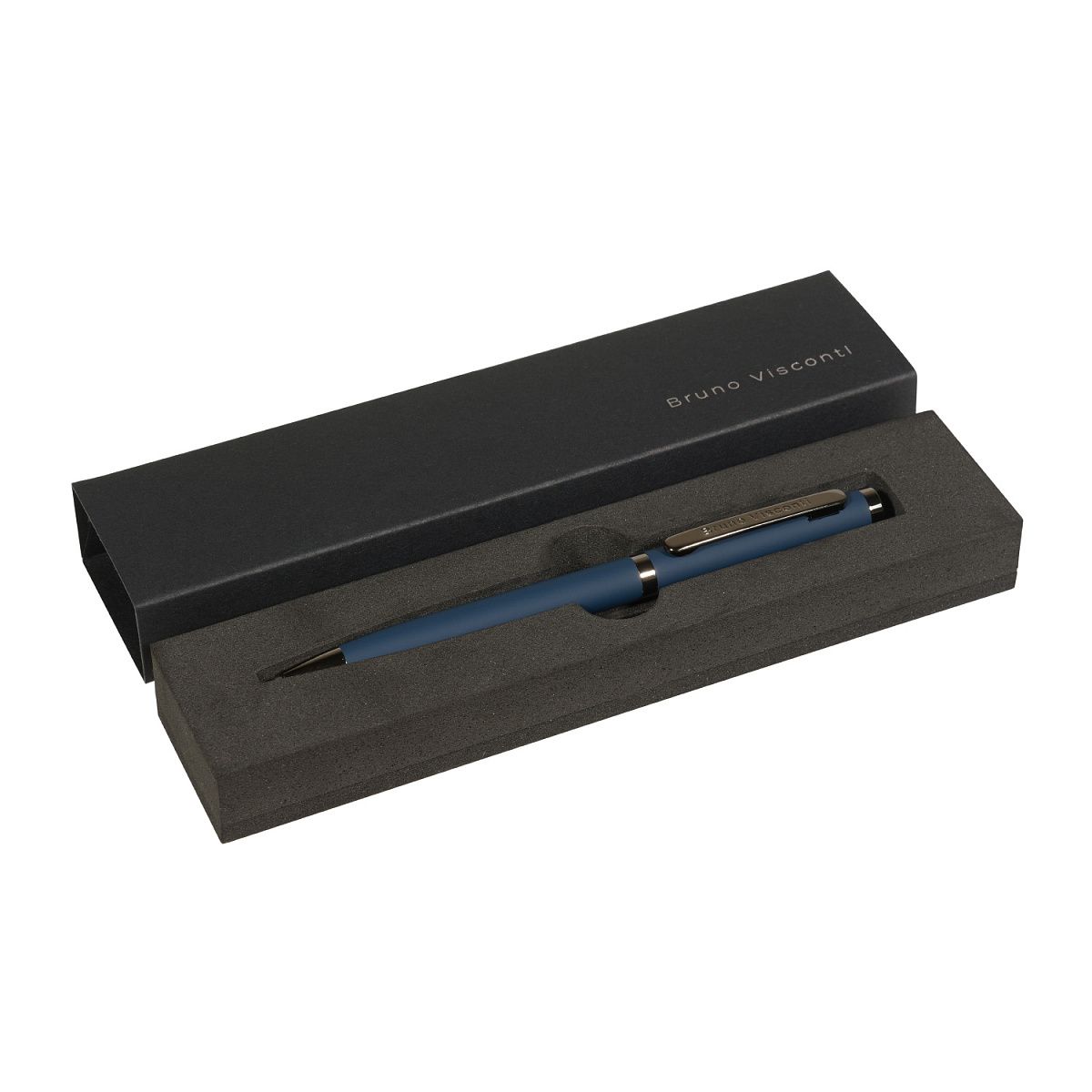 Ручка в футляре "Firenze. Синий" шарик., 1,0мм, металл., синие чернила