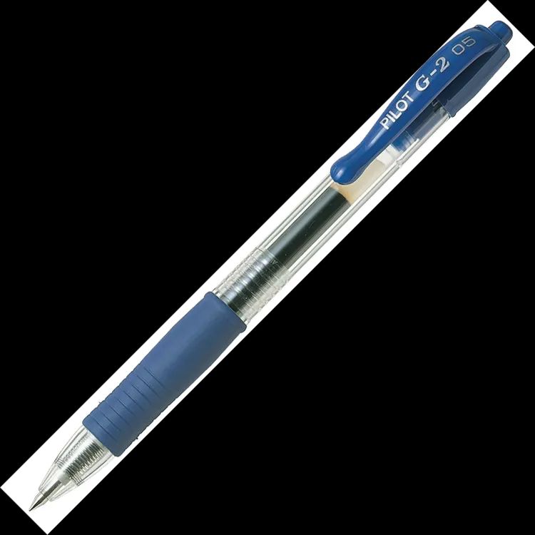 Ручка гелевая автомат. с рез. син. 0.5 мм
