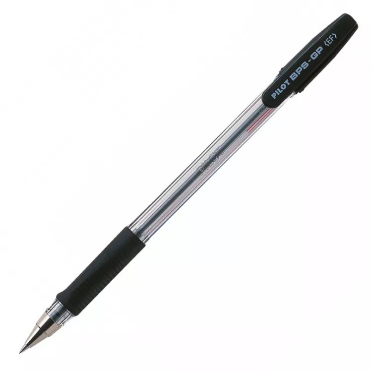 Ручка шариковая рез. упор 0.5мм черн.