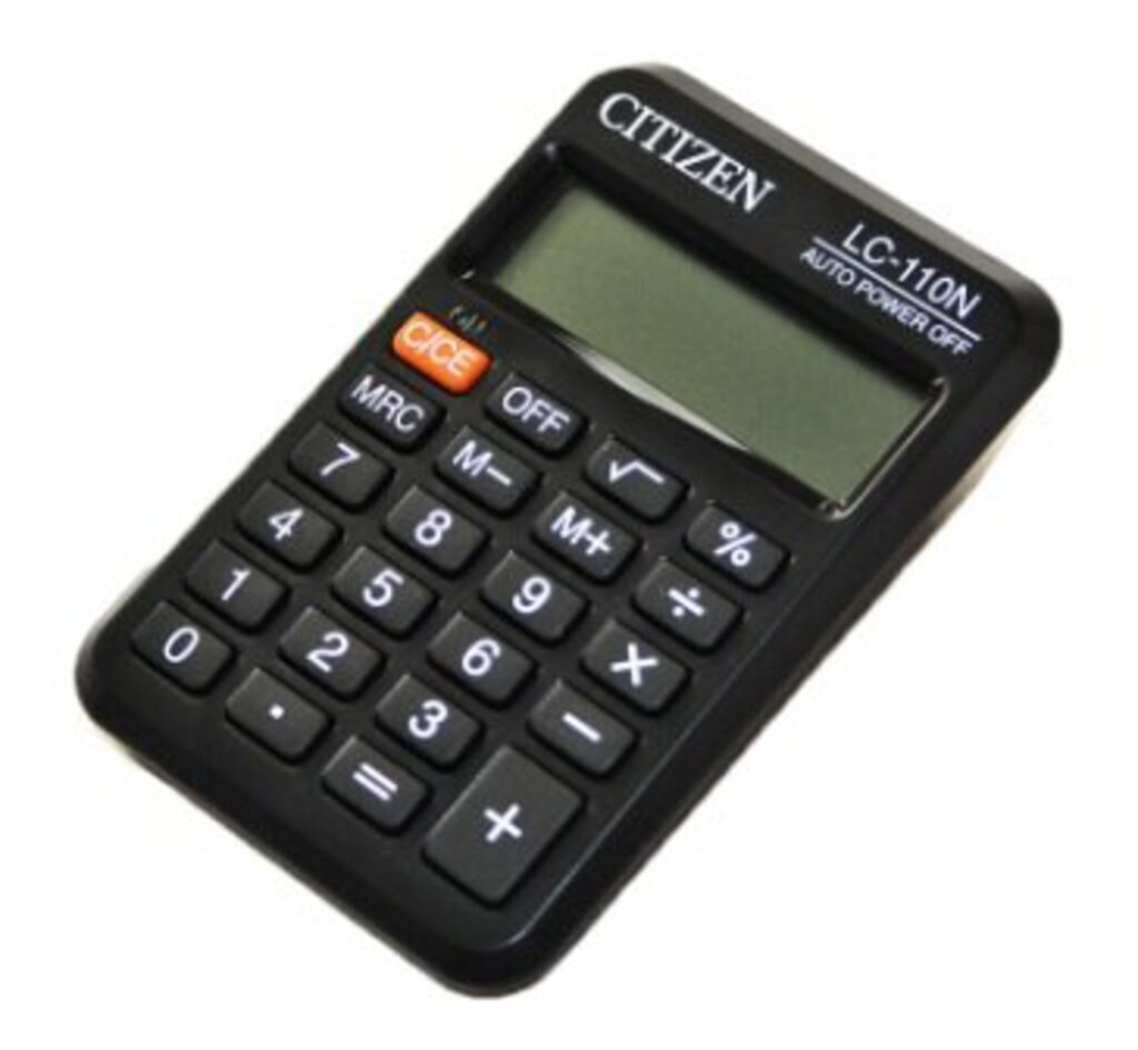 Калькулятор   8 разр. Citizen  карманный, питание от батар. черный