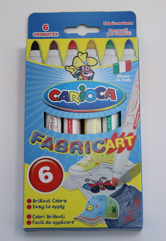Маркеры по ткани  6цв "Carioca Cromatex" карт.коробка