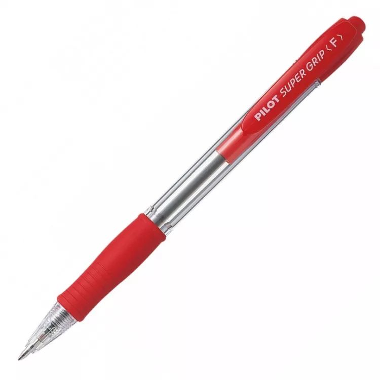 Ручка шариковая автомат. Super Grip 0.7мм красн.