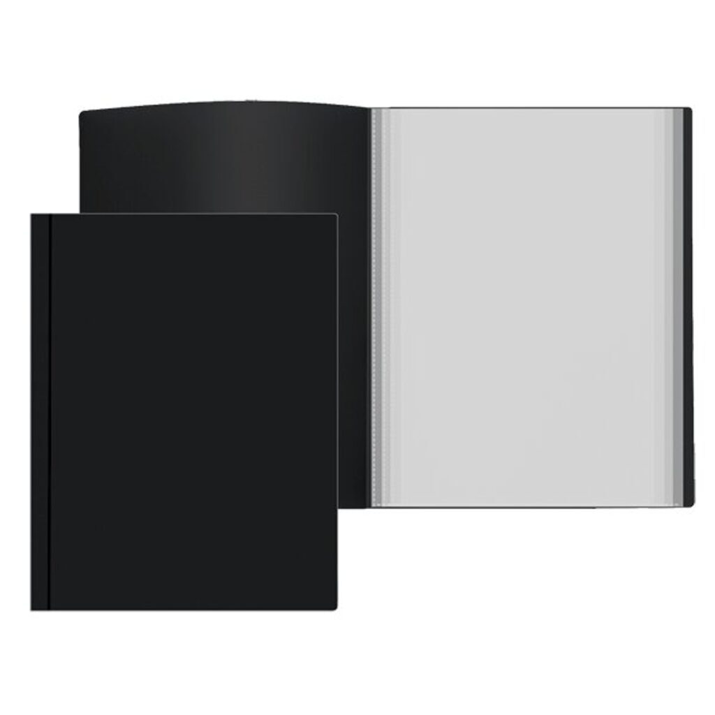 Папка файл А4  30лист 0,50мм, черная