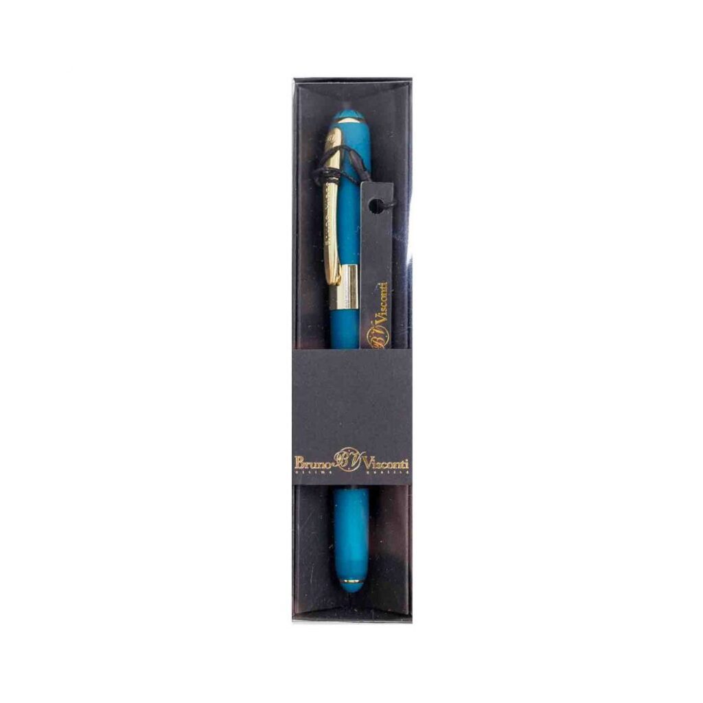 Ручка в футляре "Monaco. Морская волна" шарик., 0,5мм, пластик/металл., синие чернила