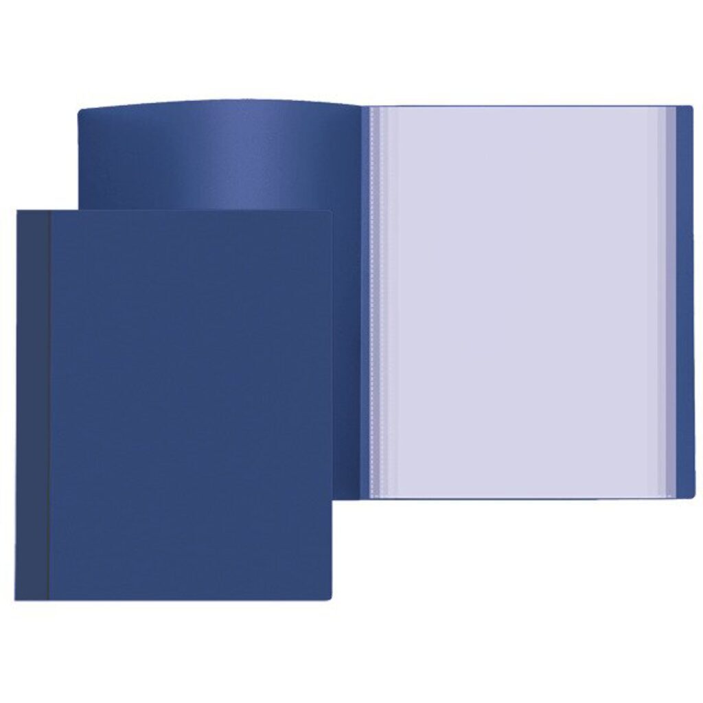 Папка файл А4  40лист 0.60мм, синяя