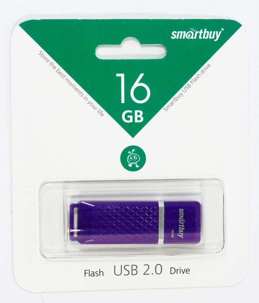 Флеш-драйв  16 GB USB 2.0 Smartbuy Quartz series Violet