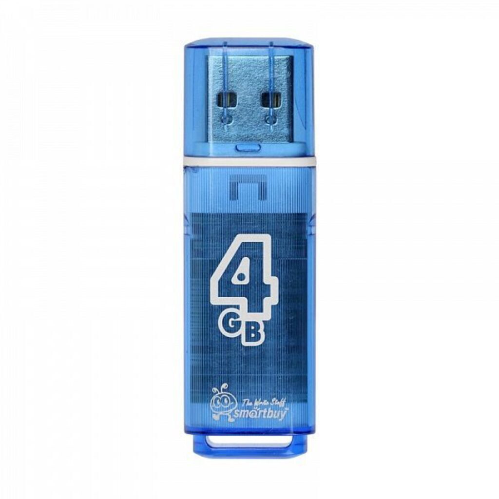 Флеш-драйв   4 GB USB 2.0 Smartbuy Glossy series Blue