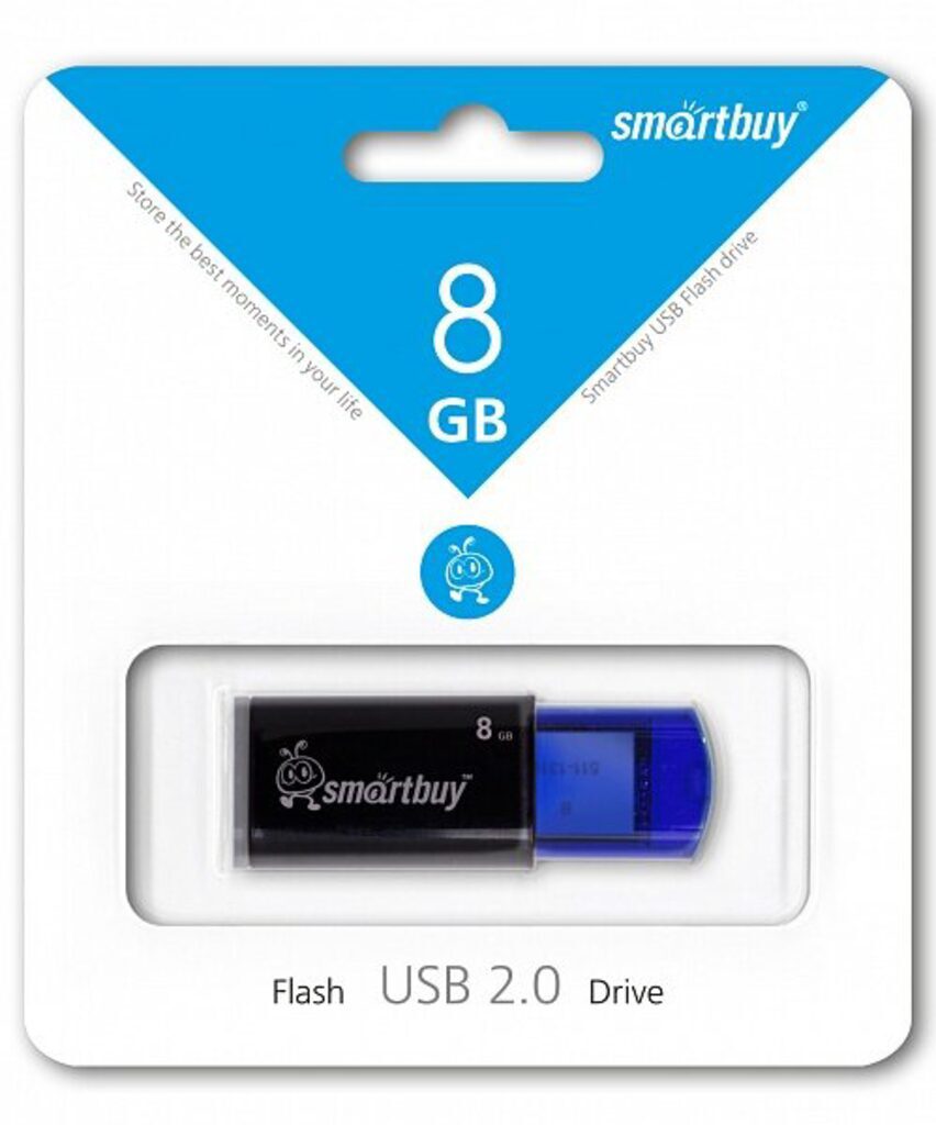 Флеш-драйв   8 GB USB Smartbuy Click Blue