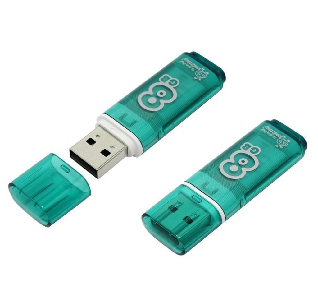 Флеш-драйв   8 GB USB Smartbuy Glossy series Green