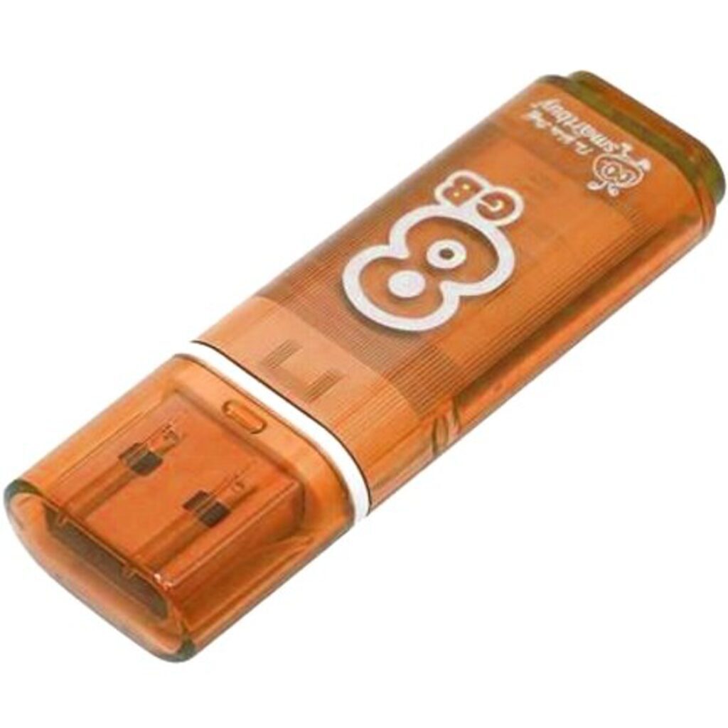Флеш-драйв   8 GB USB Smartbuy Glossy series Orange