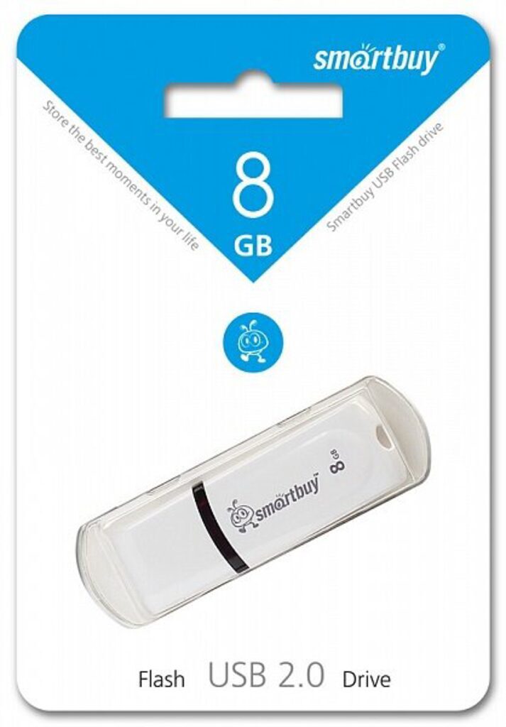 Флеш-драйв   8 GB USB Smartbuy Paean White