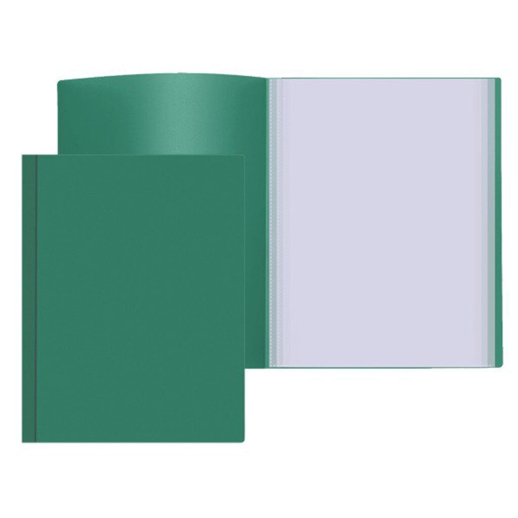 Папка файл А4  20лист 0,50мм, зелёная
